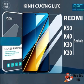 Kính Cường Lực Gor Xiaomi Redmi K50/ K50 Ultra/ K40/ K40 Pro/ K40s/ K40 Gaming, Poco F3/F3 Pro Trong Suốt 9H, Vát 2.5D