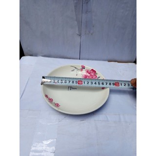 (mua 4 tặng 1) Dĩa sứ bông 18cm