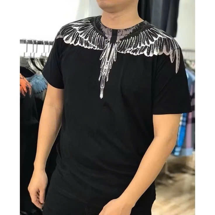 Áo thun cánh chim xám vai, áo phông nam boy phố hottrend