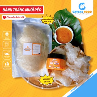 Bánh tráng vò phơi sương CATSKY FOOD combo bánh vò muối sặc sốt muối béo đồ ăn vặt tiện lợi