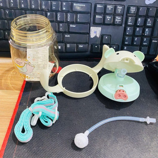Bình nước tập uống cho bé hình chú heo xinh xắn