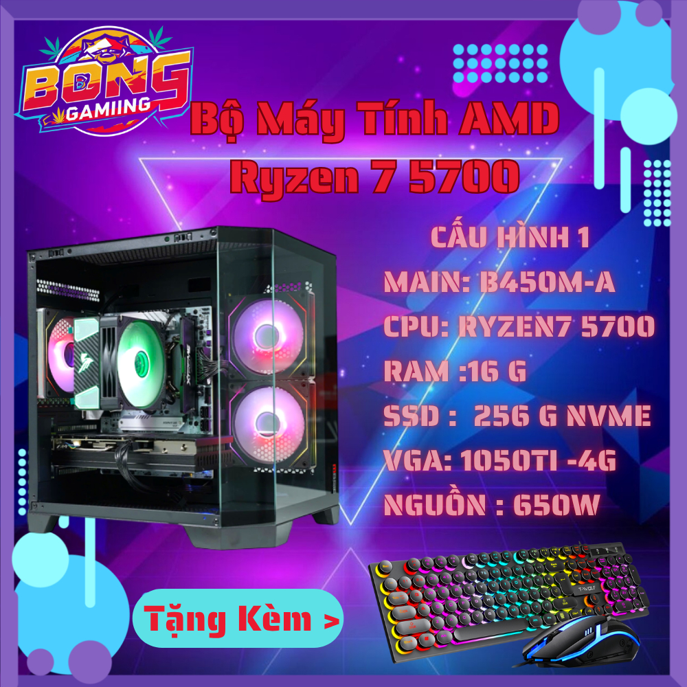 Bộ Máy Tính AMD Ryzen 7 5700 (8 nhân 16 luồng)