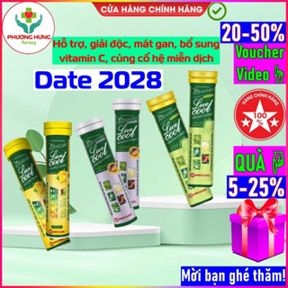  Viên C sủi Livecool của Nam Dược Giúp bổ sung vitamin C Hỗ trợ giải độc mát gan -Tuýp 16 viên x 4g 