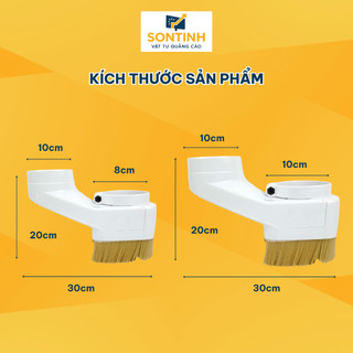 Cổ Hút Bụi Máy CNC Dạng Chổi Nhựa Mềm Chịu Nhiệt Chống Mài Mòn, Quét Gom Bụi Phoi Cắt Phi 80-100mm