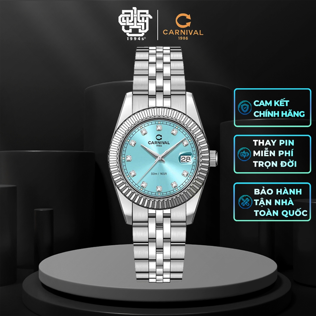 Đồng Hồ Nữ CARNIVAL 8131L-VT-XD Hàng Chính Hãng