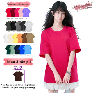 [21 Màu 250 GSM Hỏa tốc HN] Áo Thun Trơn Oversize Form Rộng Áo Boxy Basic Unisex Unim Club Cotton Việt 100% Thun Cao Cấp