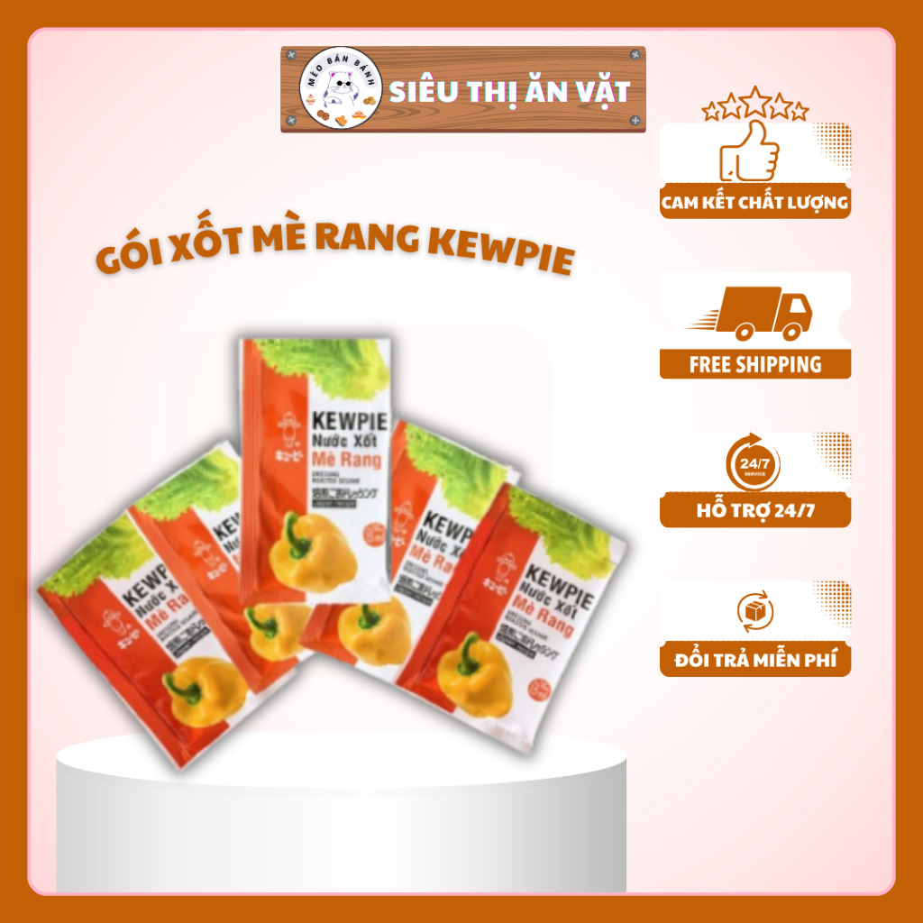 GÓI XỐT MÈ RANG KEWPIE NƯỚC CHẤM MÈ RANG SIÊU NGON 15ML