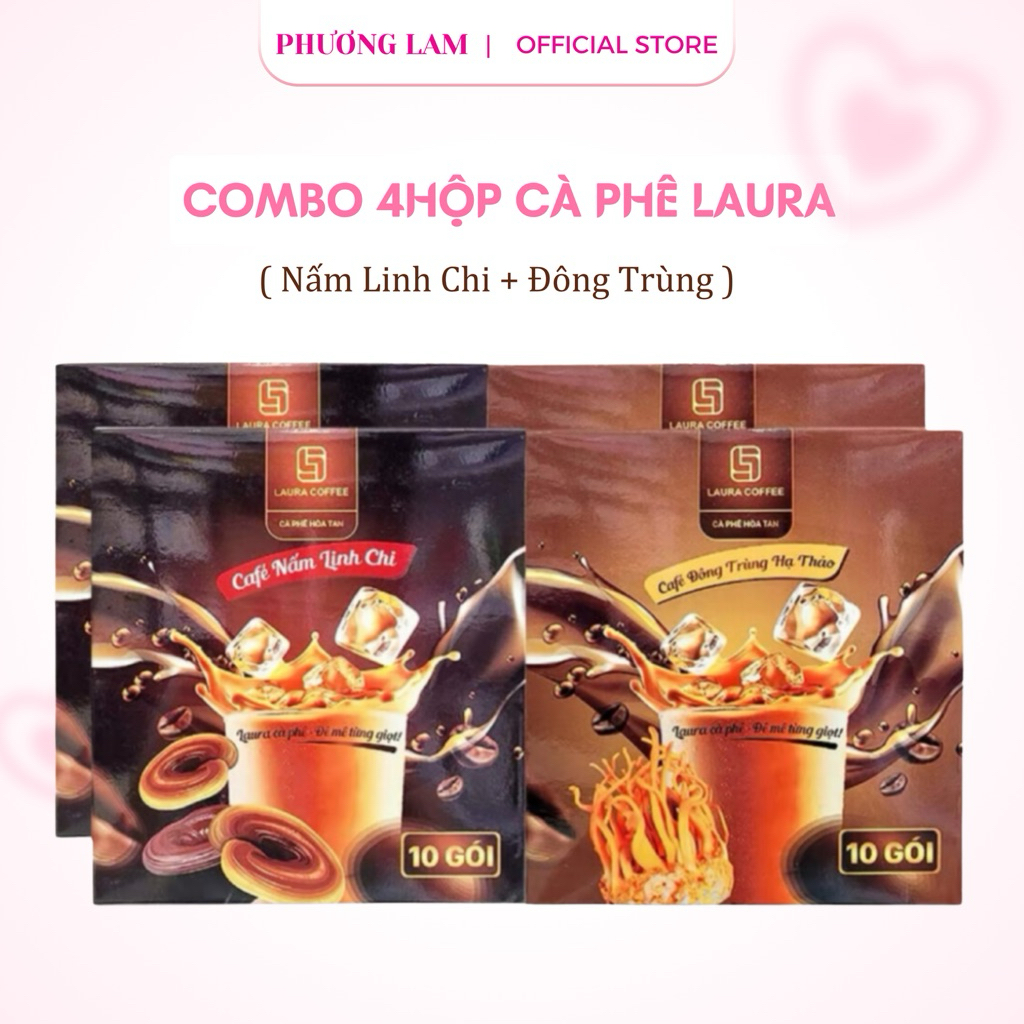    CÓ KÈM QUÀ   Combo 4 Hộp Cà Phê Nhật Kim Anh + Quà tặng 