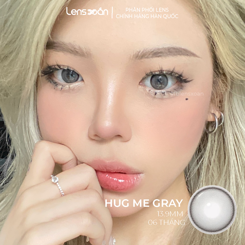 Kính áp tròng cận 6 tháng LENS XOẮN lens giãn tròng có viền trong veo sáng to mắt 14.5 Hàn Quốc ISHA DEKAME | BigBuy360 - bigbuy360.vn