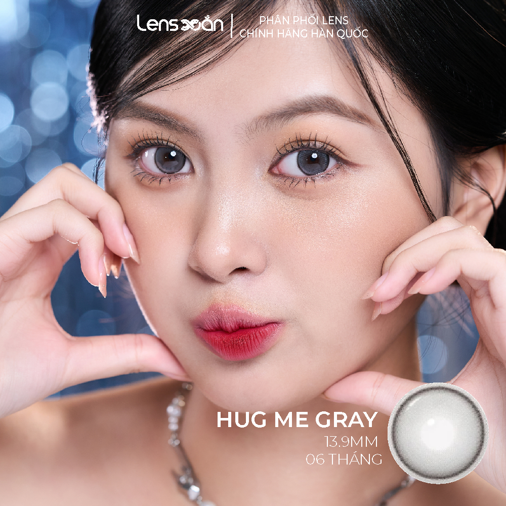 Kính áp tròng cận 6 tháng LENS XOẮN lens giãn tròng có viền trong veo sáng to mắt 14.5 Hàn Quốc ISHA DEKAME | BigBuy360 - bigbuy360.vn