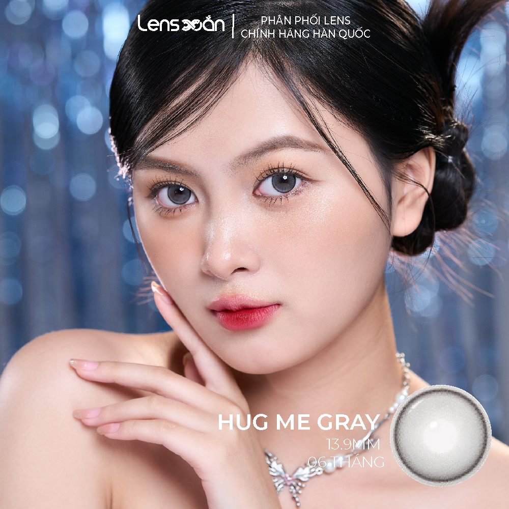 Kính áp tròng cận 6 tháng LENS XOẮN lens giãn tròng có viền trong veo sáng to mắt 14.5 Hàn Quốc ISHA DEKAME | BigBuy360 - bigbuy360.vn