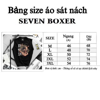 Áo sát nách in hình cá tính (từ 40-85kg)