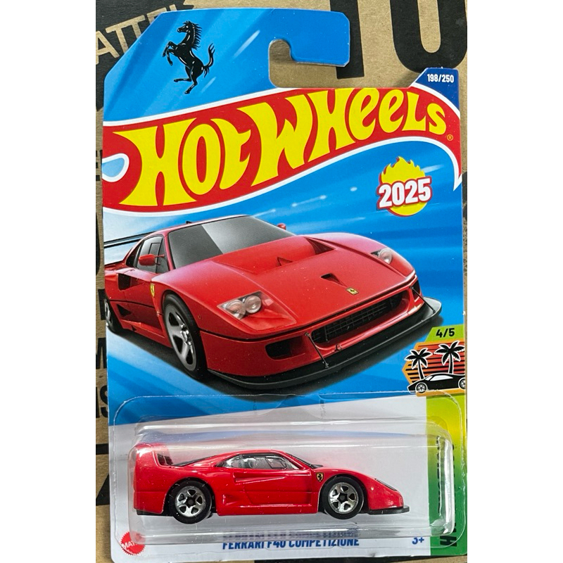 (BỂ BLISTER) xe đồ chơi mô hình hotwheels basic 2025 case K+L:Ferrari F40 Competizione