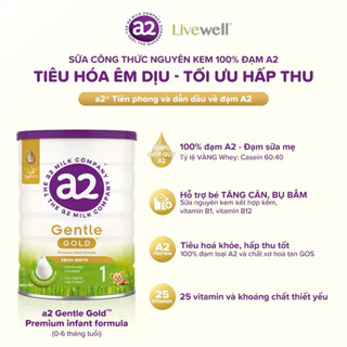  Sữa A2 Gentle GoldTM đủ số hộp 800g - Hàng Úc Nhập khẩu công ty Sống Lành 