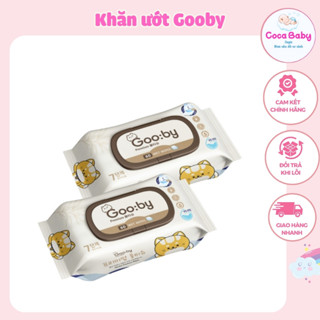 Khăn ướt Gooby Premium cao cấp 60 tờ, 100 tờ an toàn với trẻ nhỏ