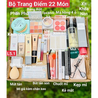  Bộ Trang Điểm Cá Nhân Cơ Bản  Trang Điểm Đi Tiệc Đi Chơi Gồm Đầy Đủ Cá Sản Phẩm makuep 22 món 