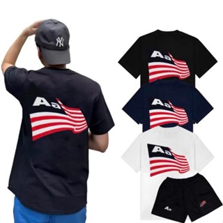 Áo Thun Nam Nữ AA In Hình Cờ Mỹ - Áo Phông Cotton Co Giãn 2 Chiều, Thời Trang Hottrend 2025