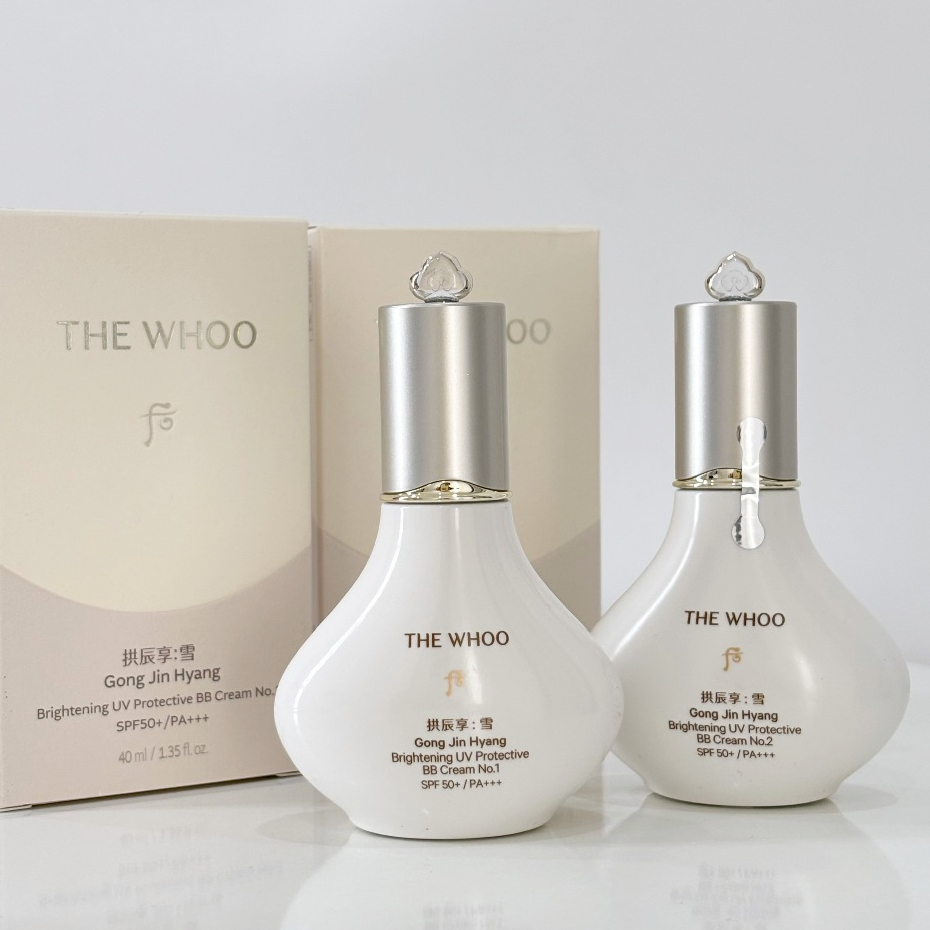 Kem Nền Che Khuyết Điểm Kiêm Chống Nắng THE WHOO Gong Jin Hyang Brightening UV Protective BB Cream SPF50+/PA+++ 40ml