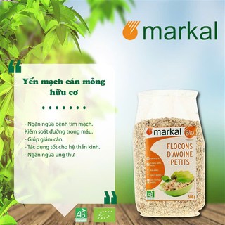 Yến mạch cán mỏng hữu cơ - Markal - 500g