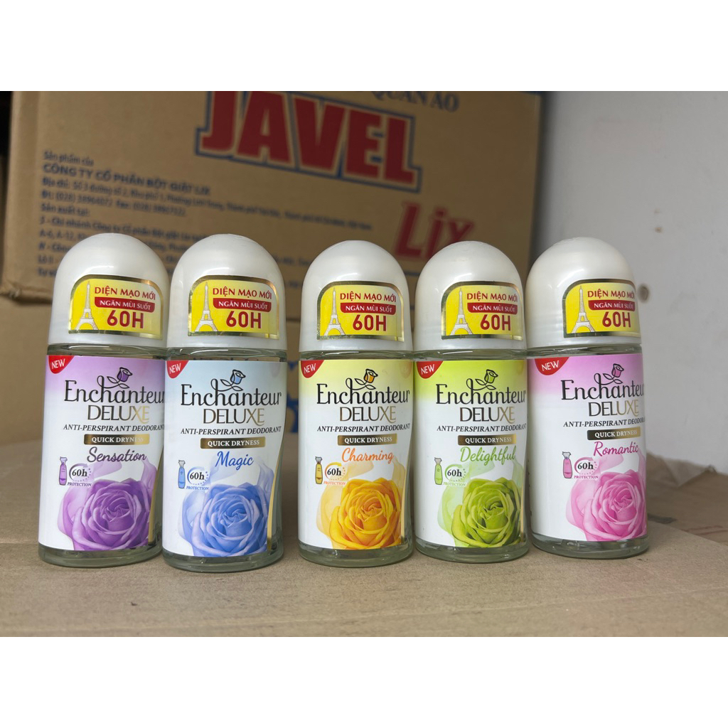 Lăn khử mùi hương nước hoa Enchanteur Charming/ Delightful/ Romantic/Sensation/Magic 50ml