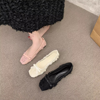   LÙI 1 SIZE  Giày bệt tiểu thư hottrend 2025 thiết kế thời trang chất liệu vải ren thoáng mát  V027 