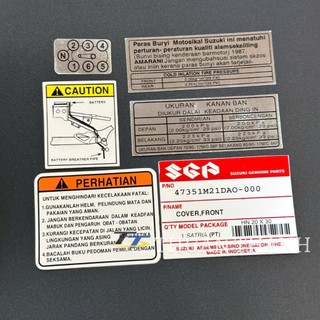 Tem sườn - Tem thông số xe Satria 203 / 206 - RGX