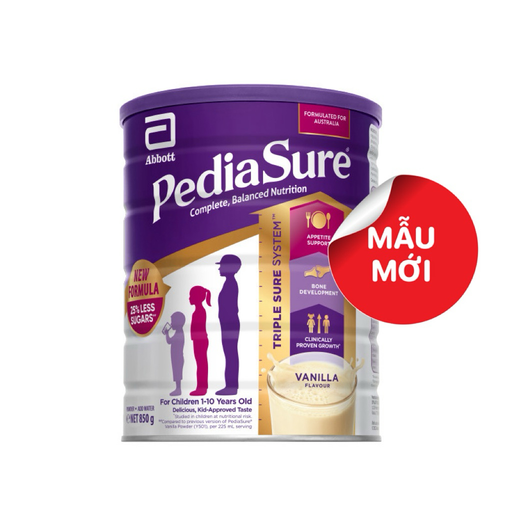 [Tem Phụ] Sữa Pediasure Úc lon 850g - [Date 2026]