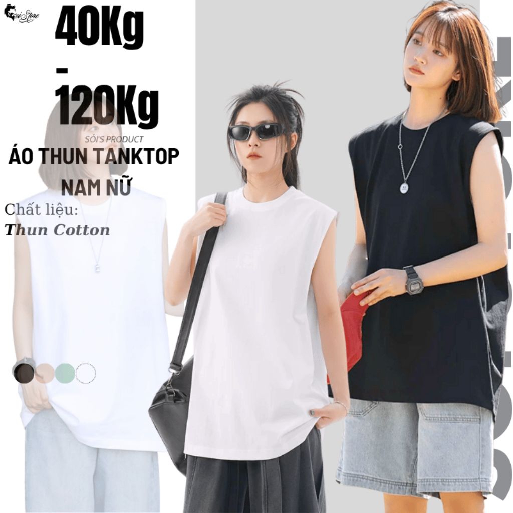 40-105KG Áo Sát Nách Nam Nữ Bigsize, Áo Ba Lỗ Thời Trang - Áo Tanktop - MÃ 11