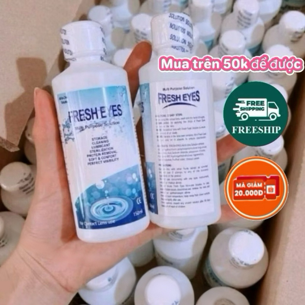 [YINNIE] [GIÁ SỈ ] COMBO NƯỚC NGÂM LENS FRESH EYES - NƯỚC NGÂM LENS RUBY EYES , NHỎ MẮT LENS CHUYÊN 