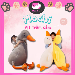 [Hỏa tốc HN-Viết thiệp miễn phí] Gấu bông vịt vàng trầm cảm, gấu bông con vịt khủng lồ