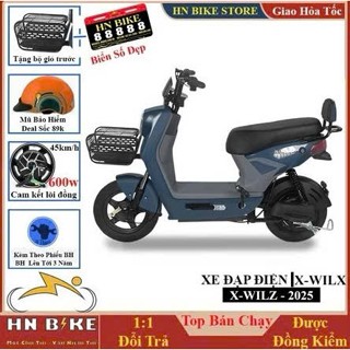  Xe Đạp Điện Cao Cấp X-wilz - 2025 Mẫu Xe Điện Nhỏ Gon - Động Cơ 600W Đầy Đủ Bình Điện + Sạc 