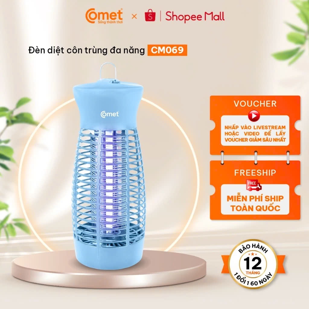 Đèn Bắt Muỗi Côn Trùng COMET CM069 6W