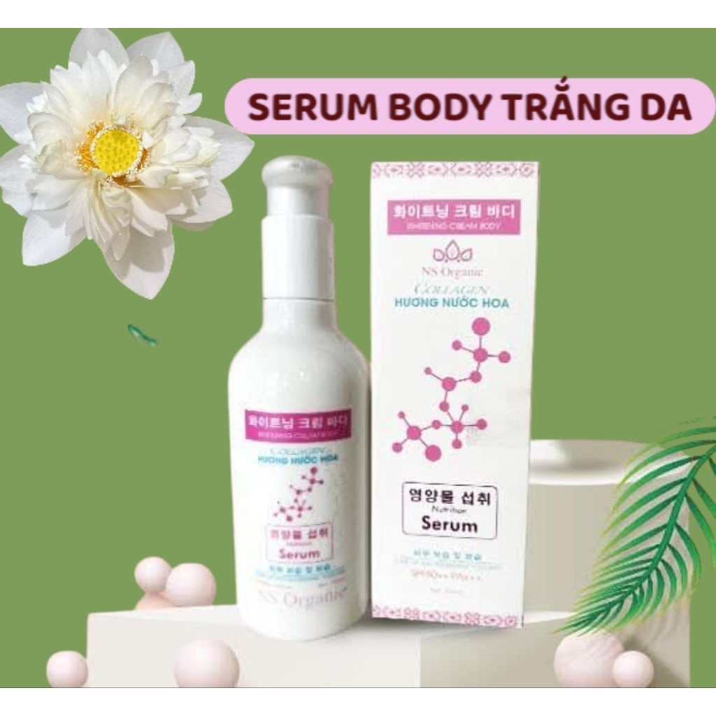 Serum Dưỡng Trắng Body Ns Organic hương nước hoa 300ml