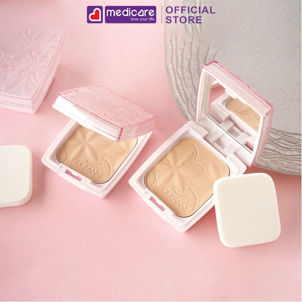 Phấn phủ chống nắng CEZANNE ultra silk cover powder 01 11g