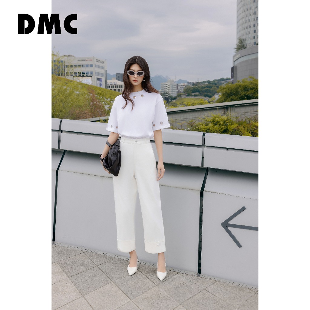 Quần denim trắng dáng baggy DMC (White Denim Baggy Pants)