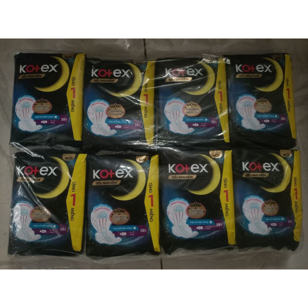 Combo 8 gói Ban Đêm 28 tặng 1 miếng   ( date mới)
