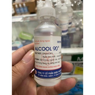 cồn 90 độ Vĩnh phúc chai 50ml Màu trắng - Cồn 70 90 độ OPC 60ml trắng(combo 5 chai)