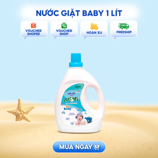  Nước giặt cho bé Mori Baby can 1L dùng được cho trẻ sơ sinh không gây ngứa_MR001 
