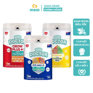 Sữa bột Kun Doctor Colostrum/ Eyemax/ Grow Plus - Lon 800g