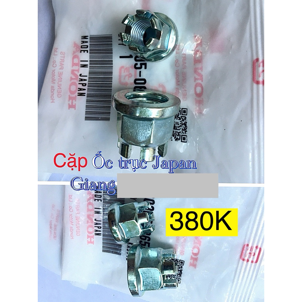 cặp ốc trục trước sau win 100 chính hãng Honda Japan
