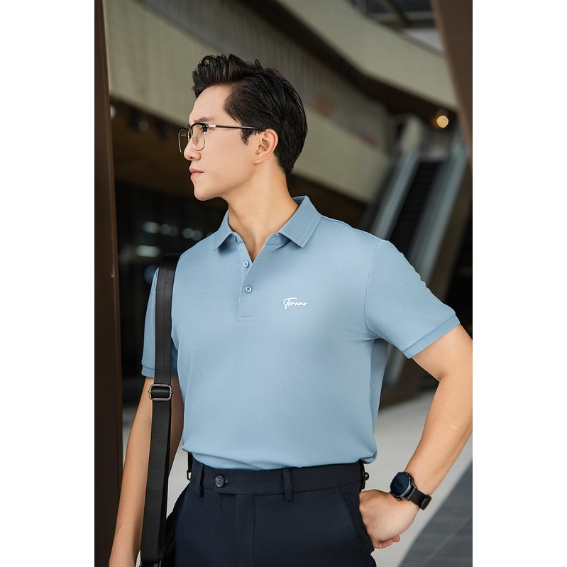 [LUXURY ITEM] Áo polo nam TORANO SPANDEX POLO trơn in logo ngực chống nhăn, thấm hút tốt, chống phai màu GSTP843 | BigBuy360 - bigbuy360.vn