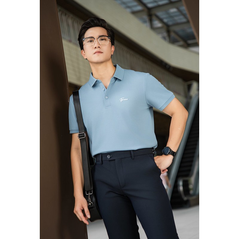 [LUXURY ITEM] Áo polo nam TORANO SPANDEX POLO trơn in logo ngực chống nhăn, thấm hút tốt, chống phai màu GSTP843 | BigBuy360 - bigbuy360.vn