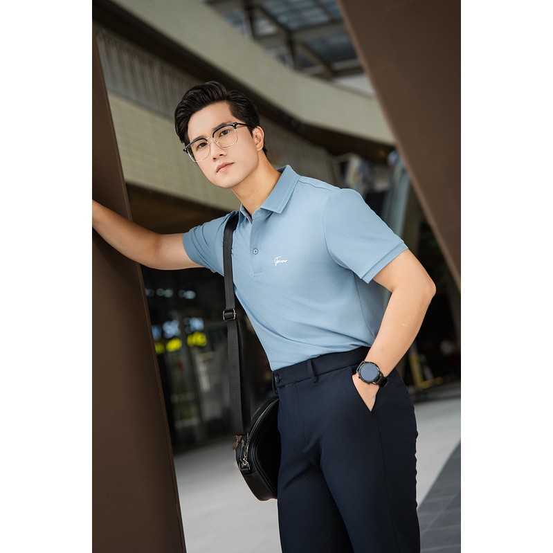 [LUXURY ITEM] Áo polo nam TORANO SPANDEX POLO trơn in logo ngực chống nhăn, thấm hút tốt, chống phai màu GSTP843 | BigBuy360 - bigbuy360.vn