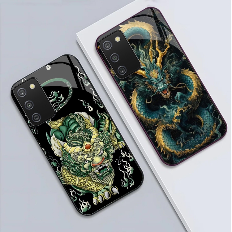 Ốp Lưng SAMSUNG A02S, A03S Lưng kính cường lực Sáng Bóng