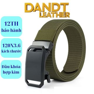 Dây lưng nam vải dù canvas.Đầu khóa đen.