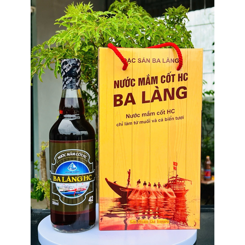 Nước Mắm Cốt Đặc Biệt- Xách 2 Chai Thuỷ Tinh 500ml- Đậm Đà Nguyên Chất