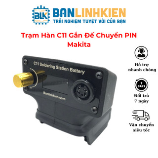 Trạm hàn c11 Banlinhkien cài đặt thời gian chờ cài đặt nhiệt độ cảnh báo ngắt tay hàn bảo hành 12 tháng