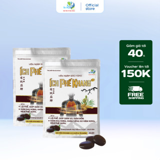 Viên ngậm ho bảo họng Ích Phế Khang Tất Thành Pharma bổ phế tiêu đờm (1 Túi x 10 viên)