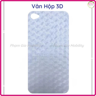 Miếng dán Skin Carbon iPhone 4/ 4s dành cho mặt lưng, cạnh viền cao cấp chống trầy xước