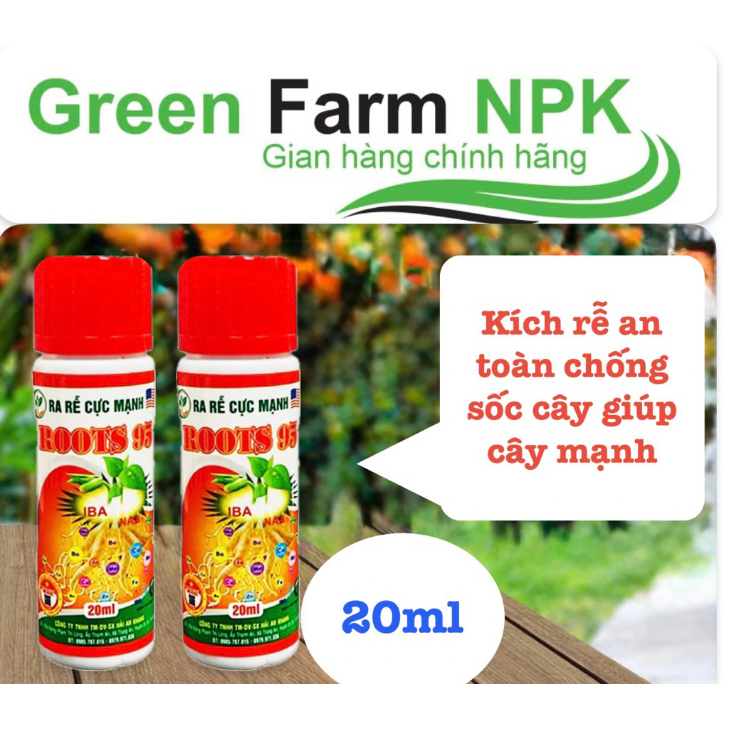 Phân Kích Rễ Cực Mạnh ROOTS 95 Chai 30ml, Kích Ra Rễ Cực Mạnh Chuyên hoa kiểng bonsai